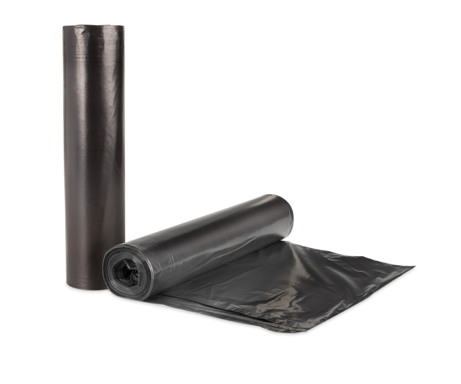 Berry® 0.65-Mil. Black Star Seal Can Liner (40 in. x 46 in., 25 Liners/Roll, 8 Rolls/Case)